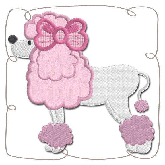 Paris Poodle Applique