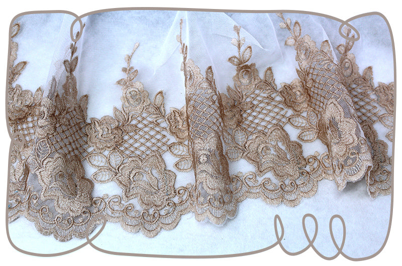Open Rose Lace 6x 8