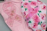 Breast Cancer Awareness Ribbon Ruffle