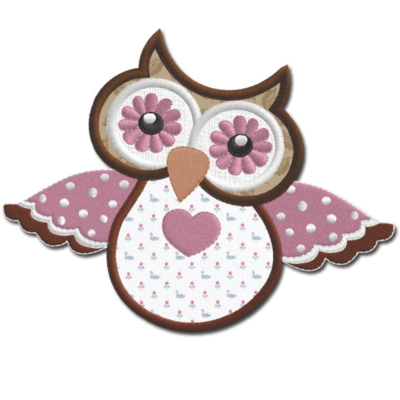 Owl 3 Applique 5x7