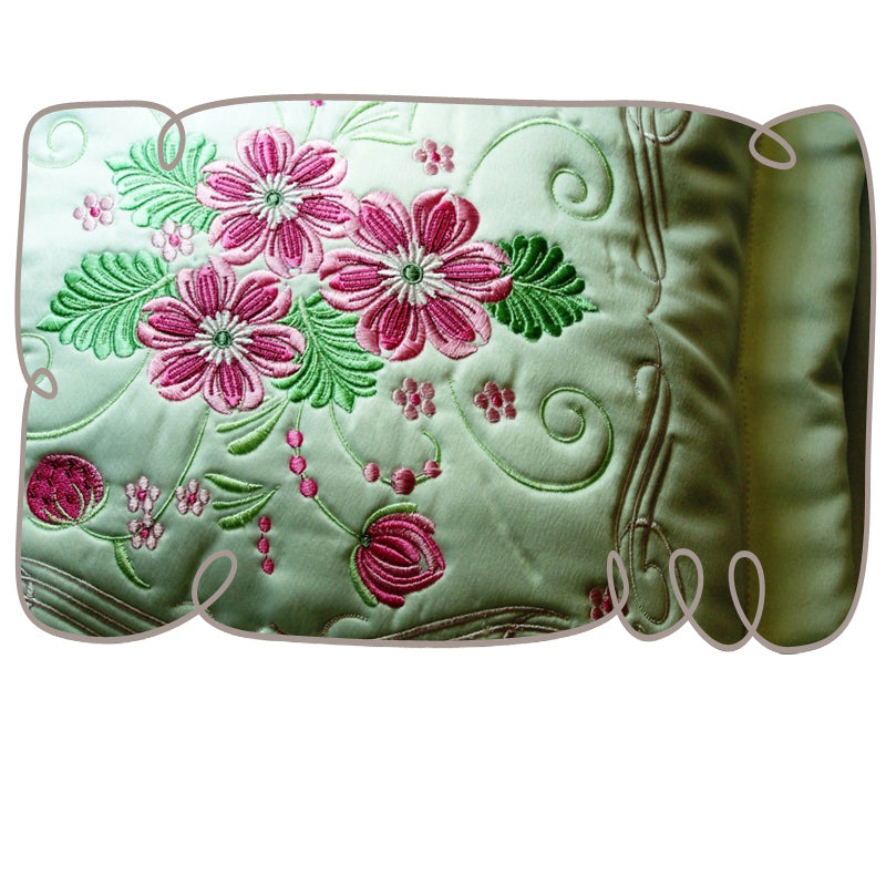 Pink Floral Pillow Cover