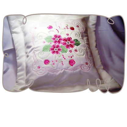 Pink Floral Pillow Cover