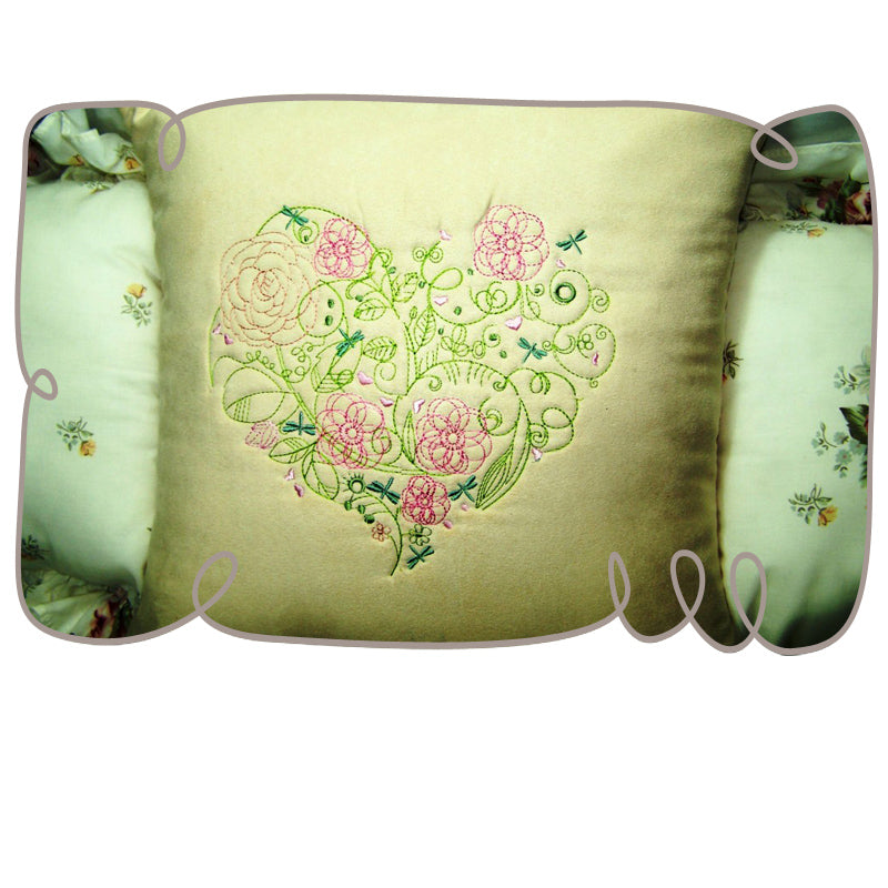 Trapunto Pillow Cover