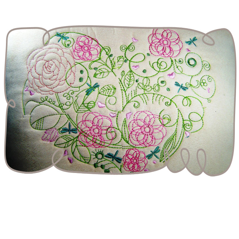 Trapunto Pillow Cover