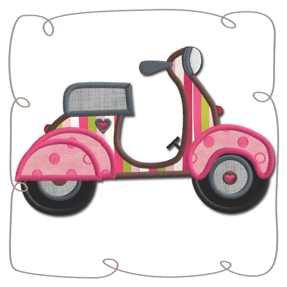 French Vespa Applique