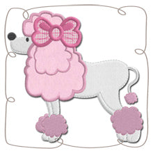 Paris Poodle Applique