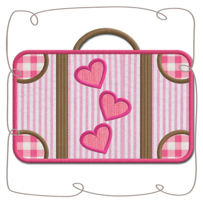 Paris Suitcase Applique