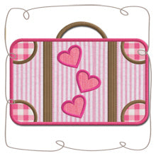 Paris Suitcase Applique