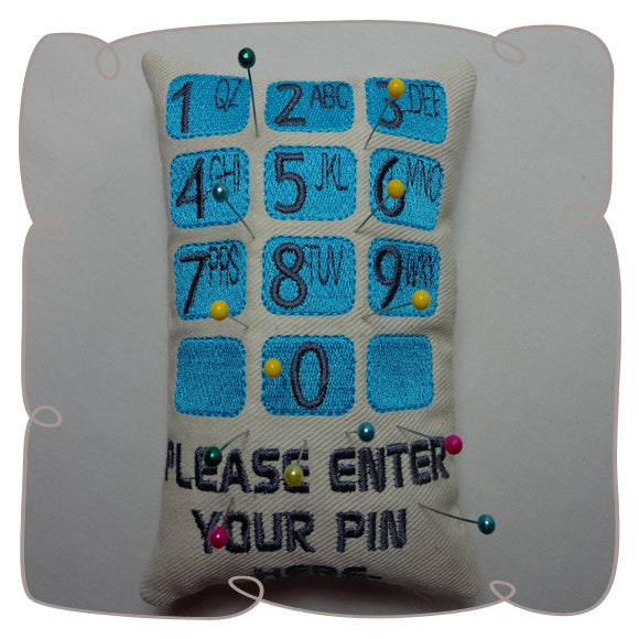 Enter Your Pin Pincushion 5x7