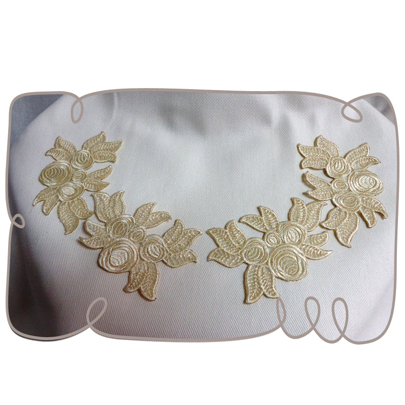 Iron on Lace Roses