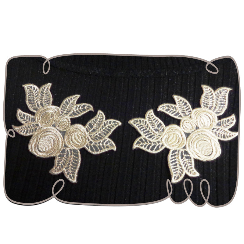 Iron on Lace Roses