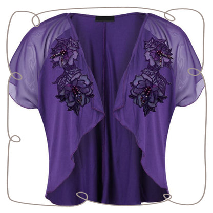 Iron on Flower 2 Large Neckline
