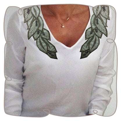 Iron On Lace Leaves Medium