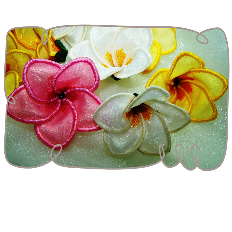3D Frangipani Fabric