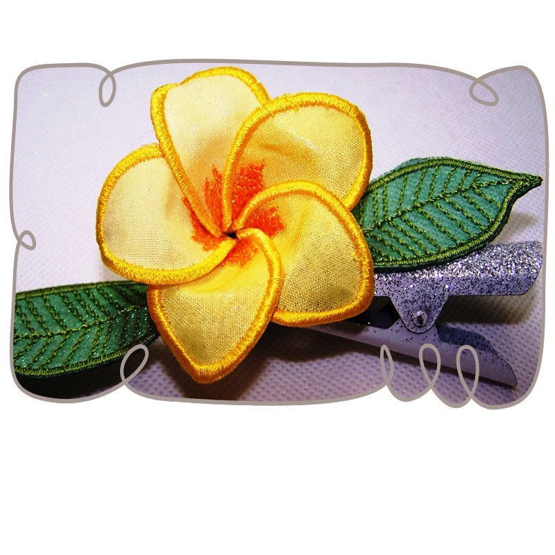 3D Frangipani Fabric