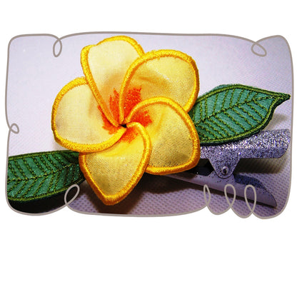3D Frangipani Fabric