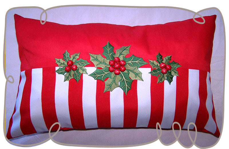 Holly Berries Pillow