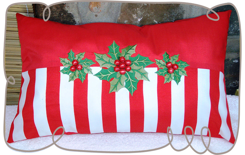 Holly Berries Pillow