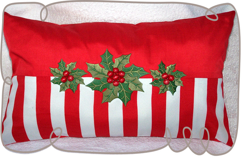 Holly Berries Pillow