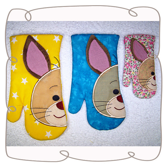 Bunny Oven Gloves Large
