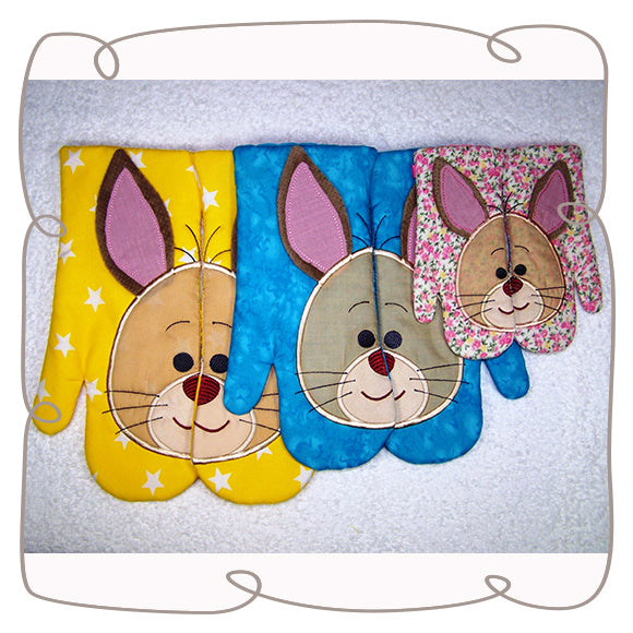 Bunny Oven Gloves Medium
