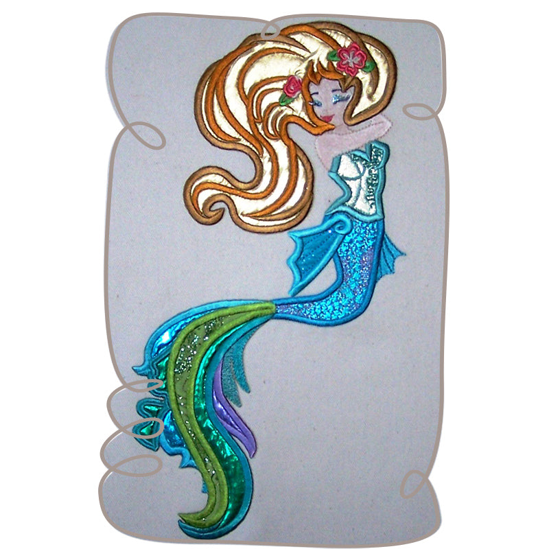 Mermaid Iron On Applique