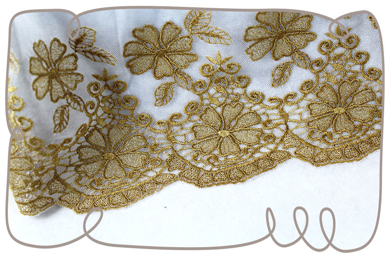 Double Daisy Lace 6x8