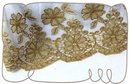 Double Daisy Lace 6x8