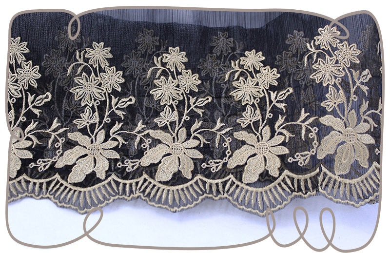 Compact Flower Poinsettia Lace 6x8