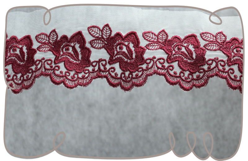 Flower Open Rose Lace 5x7