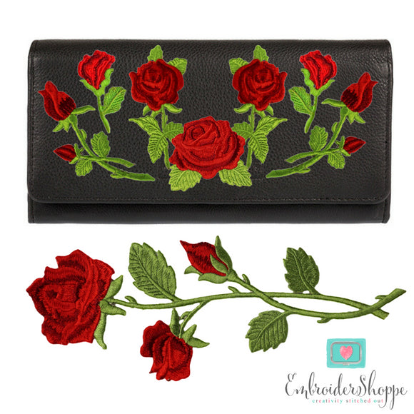 Red Rose Patches