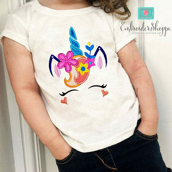Unicorn Face 2 Applique