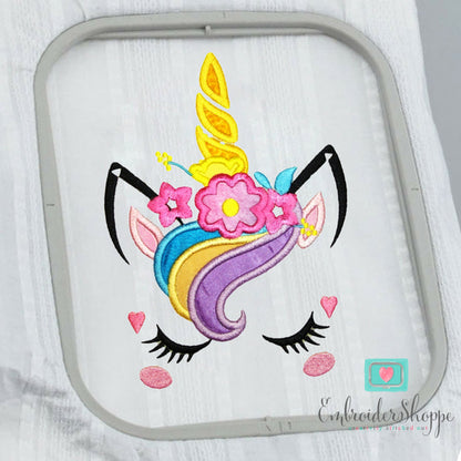 Unicorn Face 5 Applique