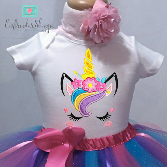 Unicorn Face 5 Applique