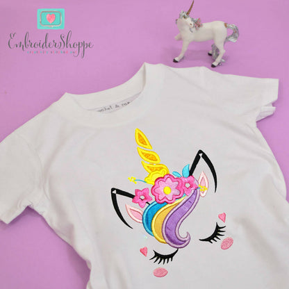 Unicorn Face 5 Applique