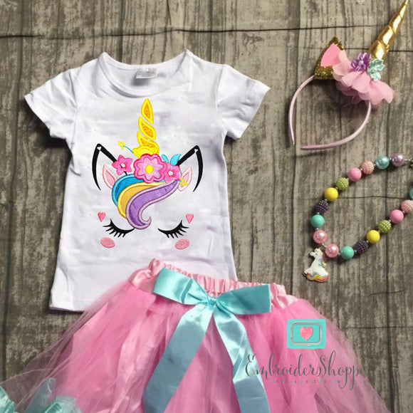 Unicorn Face 5 Applique