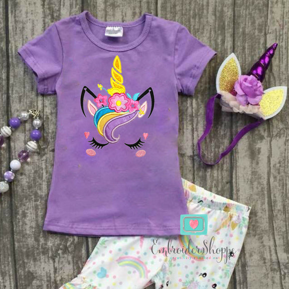 Unicorn Face 5 Applique