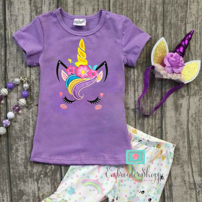 Unicorn Face 5 Applique