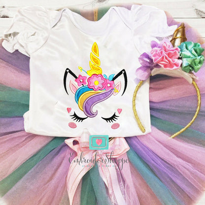 Unicorn Face 5 Applique