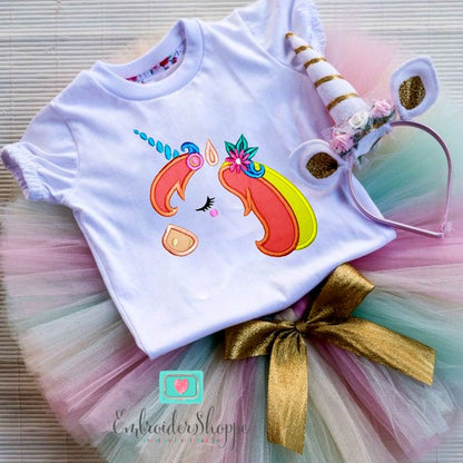 Unicorn Side Face 1 Applique