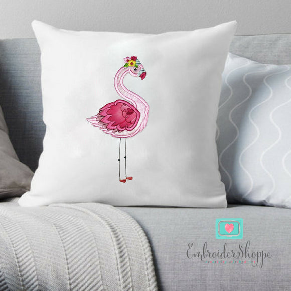 Floral Flamingo