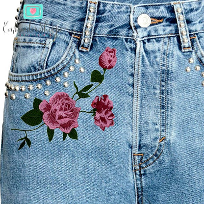 Pink Rose Patches 2