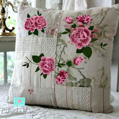 Pink Rose Patches 2