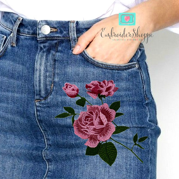 Pink Rose Patches 2