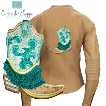 Cowboy Boots Set Applique