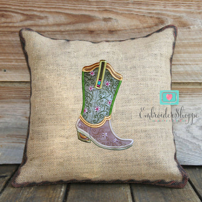 Cowboy Boots Set Applique
