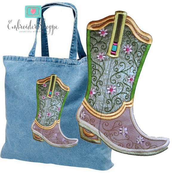 Cowboy Boots Set Applique