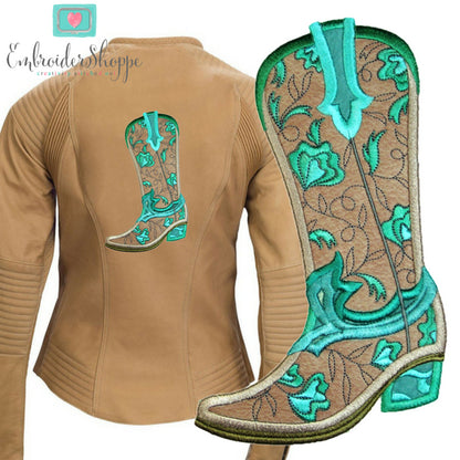 Cowboy Boots Set Applique