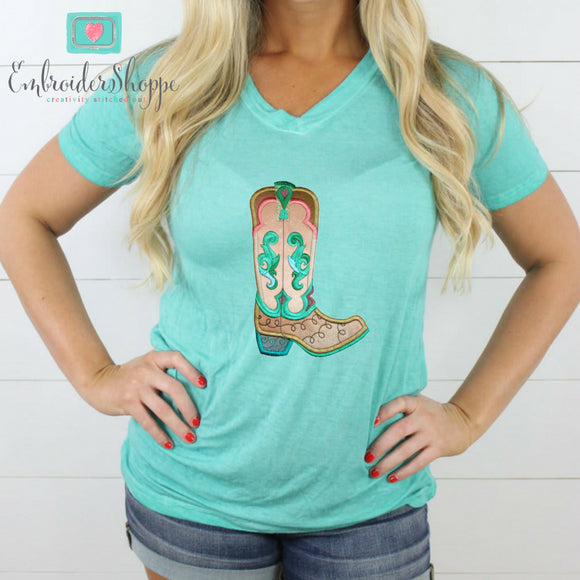 Cowboy Boots Set Applique