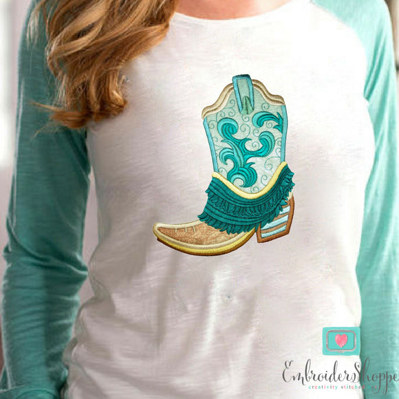 Cowboy Boots Set Applique
